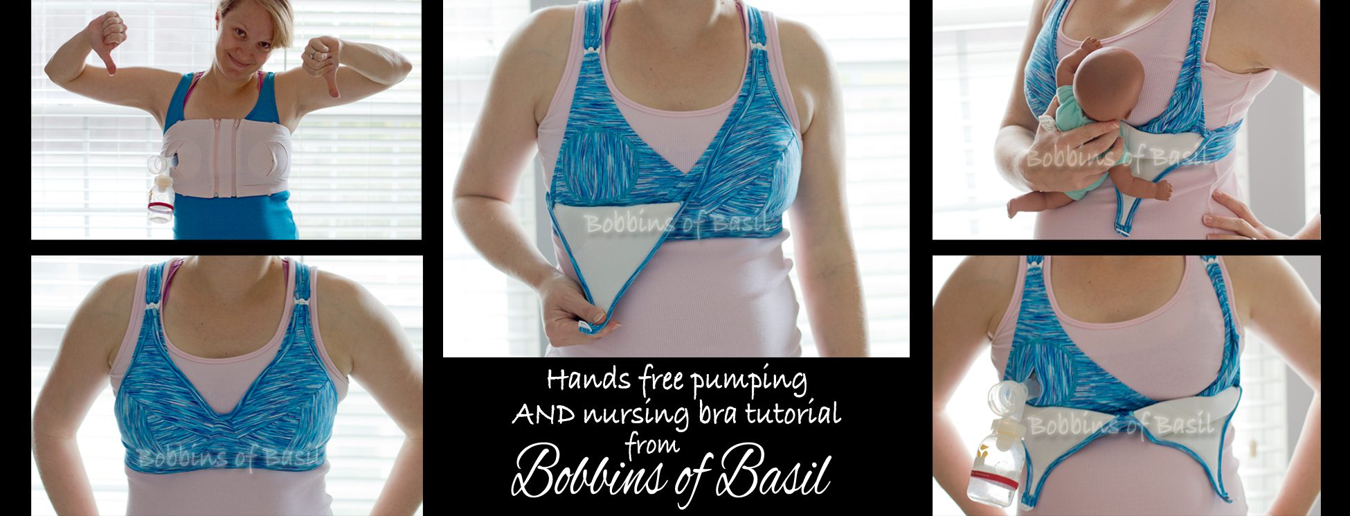 Nursing AND Hands-Free Pumping Bra Tutorial – Bobbins of Basil